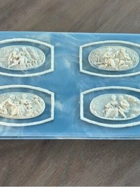 Vintage 1960s Incolay Jewelry Box
